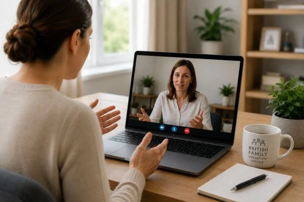 Image of online mediation Brecon book in NOW
