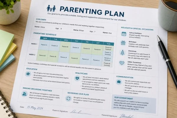 Understand parenting plans Brecon
